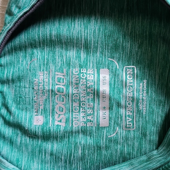 Mountain Warehouse Performance Base Layer, Quick Dry, Panna Melange V Neck Shirt - Picture 7 of 9